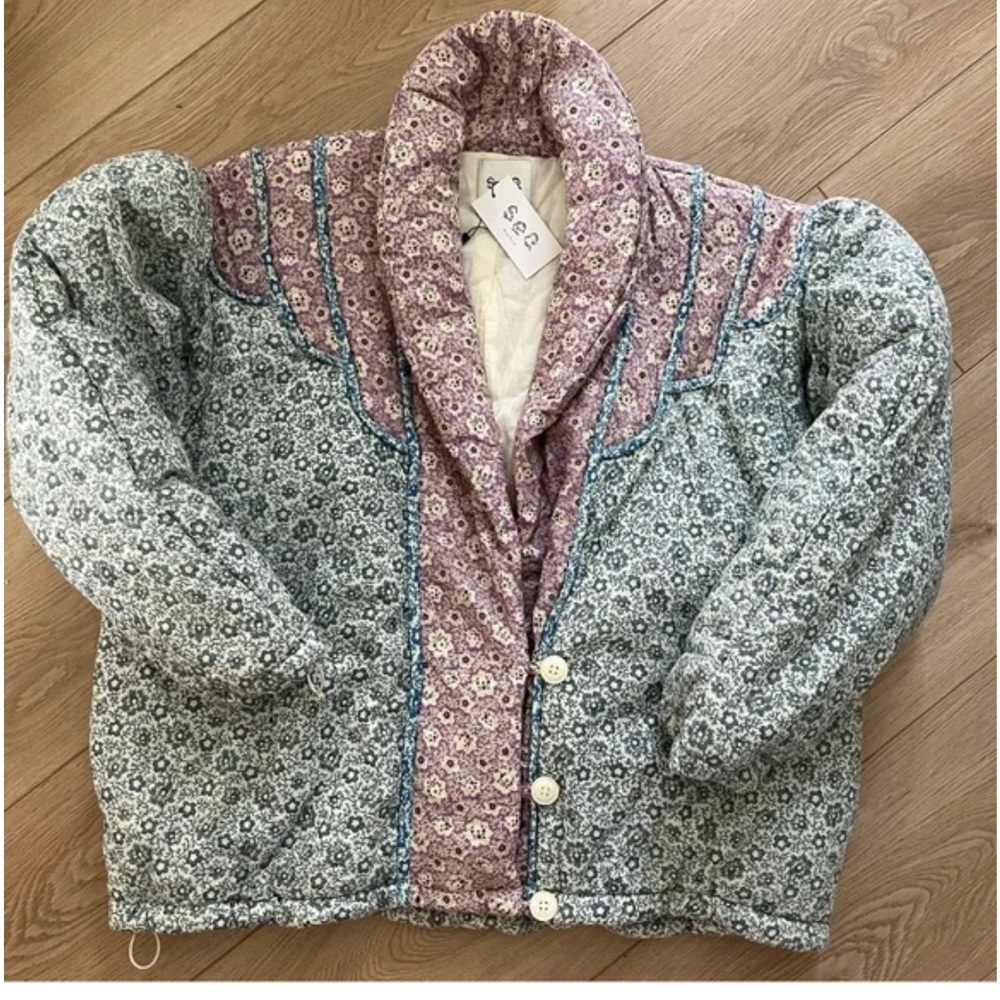 Sea New York | Ida Quilted Patchwork Puffer Jacket Coat